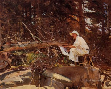 John Singer Sargent Painting - El artista dibujando a John Singer Sargent